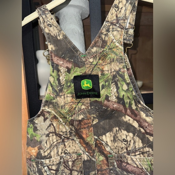 John Deere Camo overalls toddler boy mossy oak cotton logo hunting - Picture 7 of 7